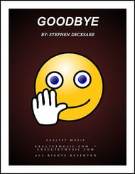Goodbye SATB choral sheet music cover Thumbnail